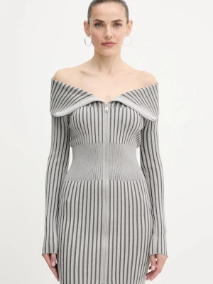 Guess sukienka KATHRYN kolor szary mini dopasowana W5YK28 Z30I2