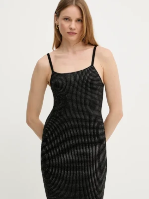 Guess sukienka KHLOE kolor czarny mini dopasowana W5GK45 Z3MN2