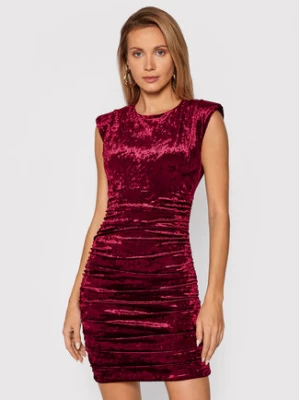 Guess Sukienka koktajlowa Charlie W1BK19 KATV1 Bordowy Slim Fit