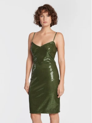 Guess Sukienka koktajlowa Kayla W2BK43 KBDV0 Zielony Slim Fit