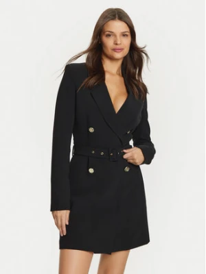 Guess Sukienka koktajlowa Leonie W4BK46 WGLO2 Czarny Regular Fit