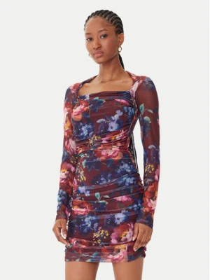 Guess Sukienka koktajlowa W5BK65 KCZC2 Kolorowy Slim Fit