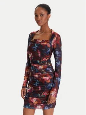 Guess Sukienka koktajlowa W5BK65 KCZC2 Kolorowy Slim Fit