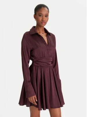 Guess Sukienka koktajlowa W5YK00 WF1T2 Brązowy Regular Fit