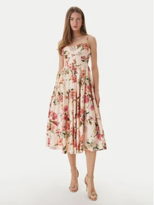 Guess Sukienka koktajlowa W6GKAF W2558 Różowy Regular Fit