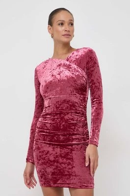 Guess sukienka TESS kolor bordowy mini dopasowana W4RK64 KBZO2