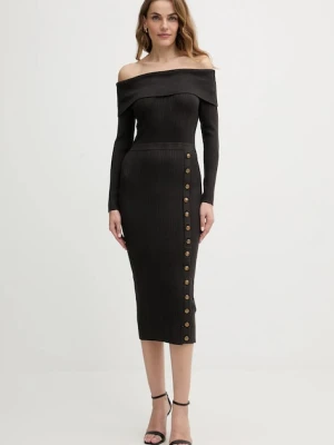 Guess sukienka kolor brązowy midi dopasowana W5BK89 Z2YJ2