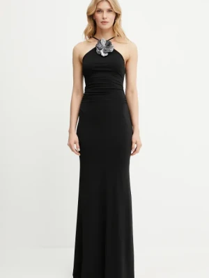 Guess sukienka kolor czarny maxi rozkloszowana W5GK95 KCVG2
