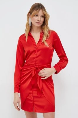 Guess sukienka AYLA kolor czerwony mini prosta W2BK83 WF1T2