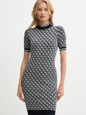 Guess sukienka kolor granatowy mini dopasowana