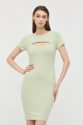 Guess sukienka LANA kolor zielony mini dopasowana WBYK95 KB9E2