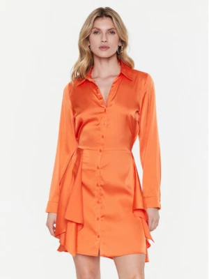Guess Sukienka koszulowa Alya W2BK83 WF1T2 Pomarańczowy Regular Fit