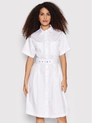 Guess Sukienka koszulowa Selene W2GK84 WDXM0 Biały Regular Fit
