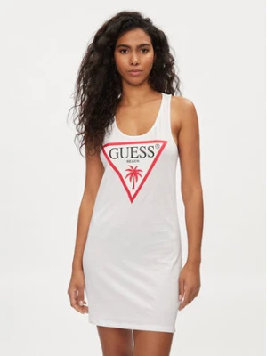 Guess Sukienka letnia E3GP03 JA914 Biały Slim Fit