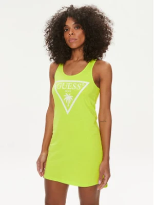 Guess Sukienka letnia E3GP03 JA914 Zielony Regular Fit