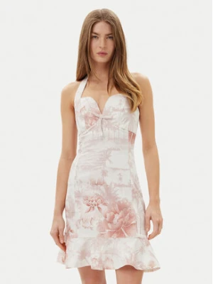 Guess Sukienka letnia W5GK40D5NC1 Biały Slim Fit