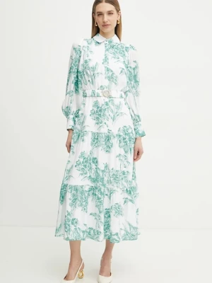 Guess sukienka MARIE kolor biały maxi rozkloszowana W5PK1C WHHC0