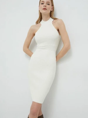 Guess sukienka MOCK kolor beżowy mini dopasowana W3RK28 Z2YJ2