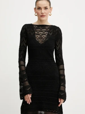 Guess sukienka NELLIE kolor czarny mini dopasowana W5GK48 Z3E22