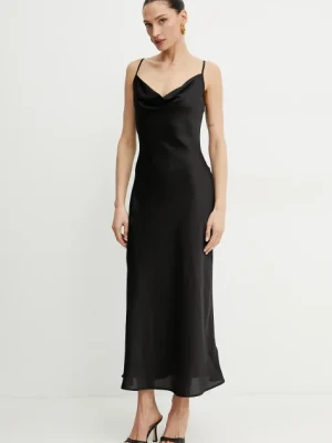 Guess sukienka NEW AKILINA kolor czarny maxi dopasowana W5GK85 WH9C2
