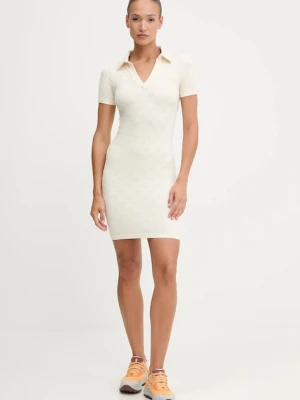 Guess sukienka PEONY kolor beżowy mini dopasowana V5YK05 Z3OA0
