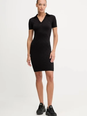 Guess sukienka PEONY kolor czarny mini dopasowana V5YK05 Z3OA0