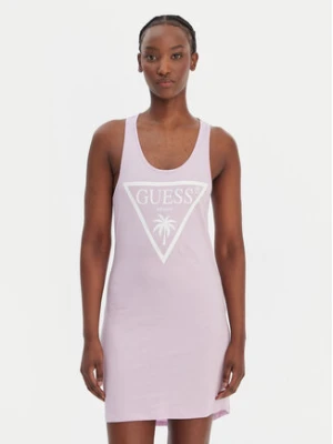 Guess Sukienka plażowa E3GP03 JA914 Fioletowy Regular Fit