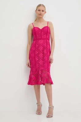 Guess sukienka SANTINA kolor różowy mini dopasowana W4GK0O WG860
