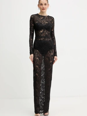 Guess sukienka SIENNA kolor czarny maxi dopasowana O5BK01 K1820