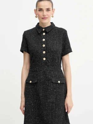 Guess sukienka TAMARA kolor czarny mini rozkloszowana W5YK18 KCXO2