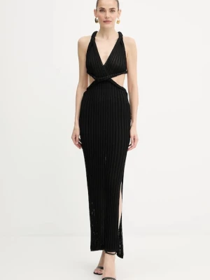 Guess sukienka VANYA kolor czarny maxi dopasowana W5YK0O Z0210