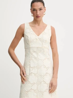 Guess sukienka VEGA kolor beżowy mini dopasowana W5GK72 WH6I0