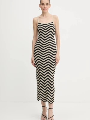 Guess sukienka VERA kolor czarny maxi dopasowana W5YK0V Z0192