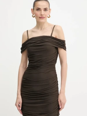 Guess sukienka VERDIANA kolor zielony mini dopasowana W5YK21 KCZC2