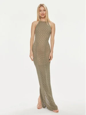Guess Sukienka wieczorowa Belle W4GK80 Z36O0 Zielony Slim Fit