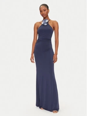 Guess Sukienka wieczorowa W5GK95 KCVG2 Granatowy Slim Fit