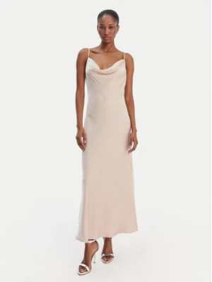 Guess Sukienka wieczorowa W6RK50 WJ732 Beżowy Classic Fit