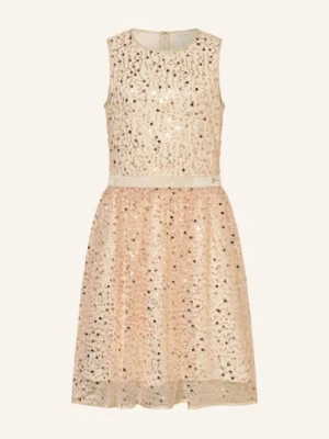 Guess Sukienka Z Cekinami beige