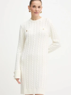 Guess sukienka z dodatkiem wełny ELSA kolor beżowy mini prosta W5BK46 Z1192