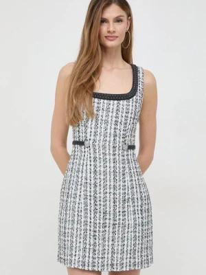 Guess sukienka z domieszką wełny TOSCA kolor czarny mini dopasowana W4RK16 WFWV2
