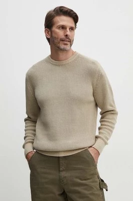 Guess sweter bawełniany DELMAR kolor brązowy M4YR11 Z3421