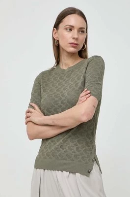 Guess sweter BELLE damski kolor zielony lekki W4GR15 Z36O0