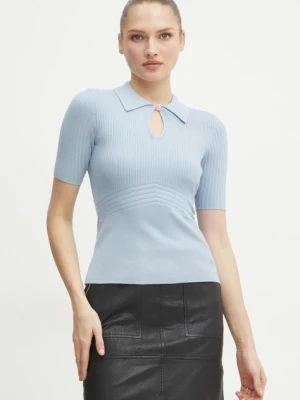 Guess sweter damski kolor niebieski lekki W5RR10 Z2Y72