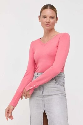 Guess sweter GENA damski kolor różowy lekki W2YR31 Z2V62