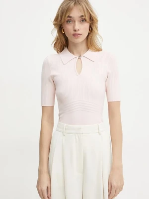 Guess sweter damski kolor różowy lekki W5RR10 Z2Y72