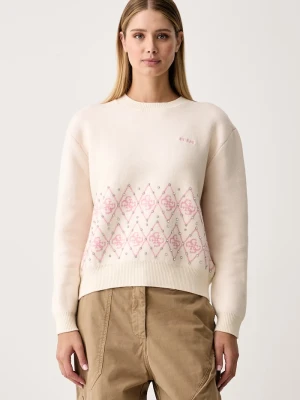 Guess sweter damski LILY beżowy