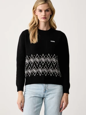 Guess sweter damski LILY czarny