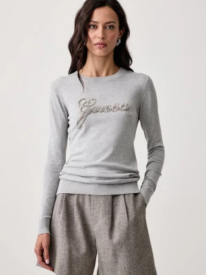 Guess sweter damski z wiskozą GEORGIA szary