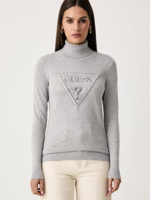Guess sweter damski z wiskozą HALLIE szary