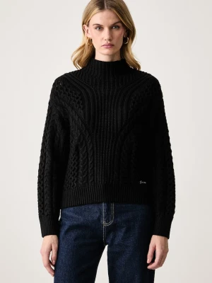 Guess sweter damski z wiskozą JESSIE czarny
